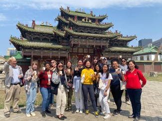 Students in Christopher P. Atwood’s Penn Global seminar on Mongolian civilization explored the capital and vast grasslands of Mongolia, meeting welcoming locals along the way.