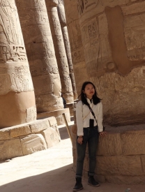 Jingyi Zhou in Egypt, 2017